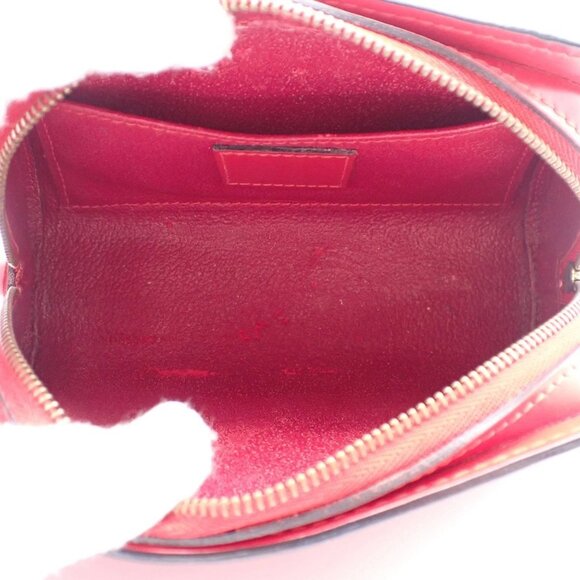 LOUIS VUITTON LV Logo Dauphine PM Pouch Bag Epi Leather Red M48447 02AA006 - Picture 9 of 14
